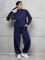 Спортивный костюм с брюками палаццо без начеса