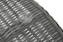 "Эспрессо" плетеный круглый стол, диаметр 118 см, цвет графит