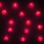 Гирлянда для дома 4 м, 20 ламп LED с насадками «Шар плетеный» d6 см, прозр.провод, IP-20, Красные шары (с возможностью соединения)