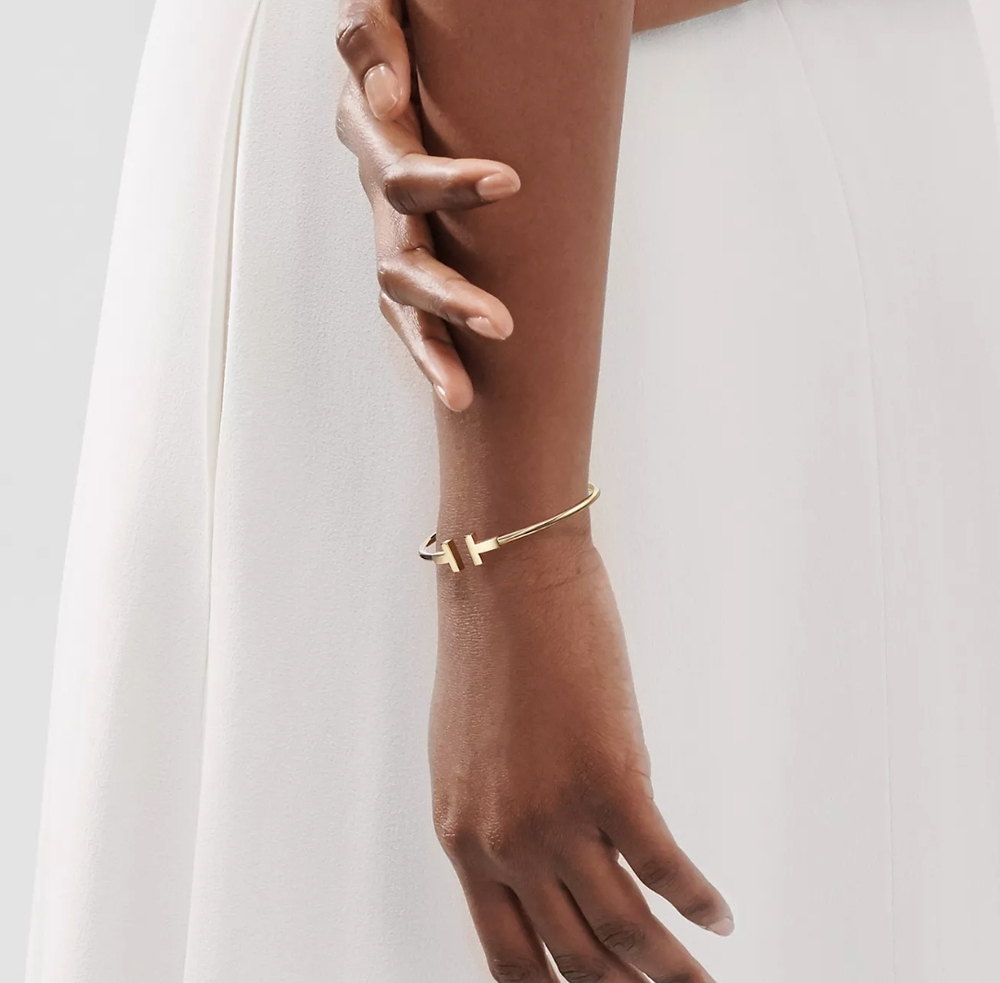 Браслет из золота 18 к (750 проба) , Tiffany, коллекция T 💠Единственный в наличии