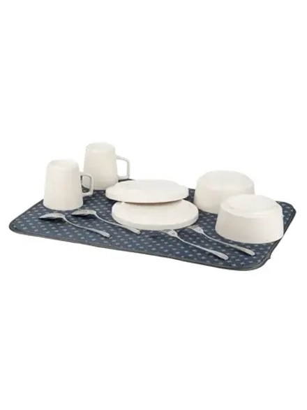 Коврик для сушки посуды "Star" 45х60см, цв.синий