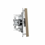 ARTGALLERY Перекрестный ПЕРЕКЛЮЧАТЕЛЬ, 10АХ, механизм, быстрозажим. клем., ШАМПАНЬ