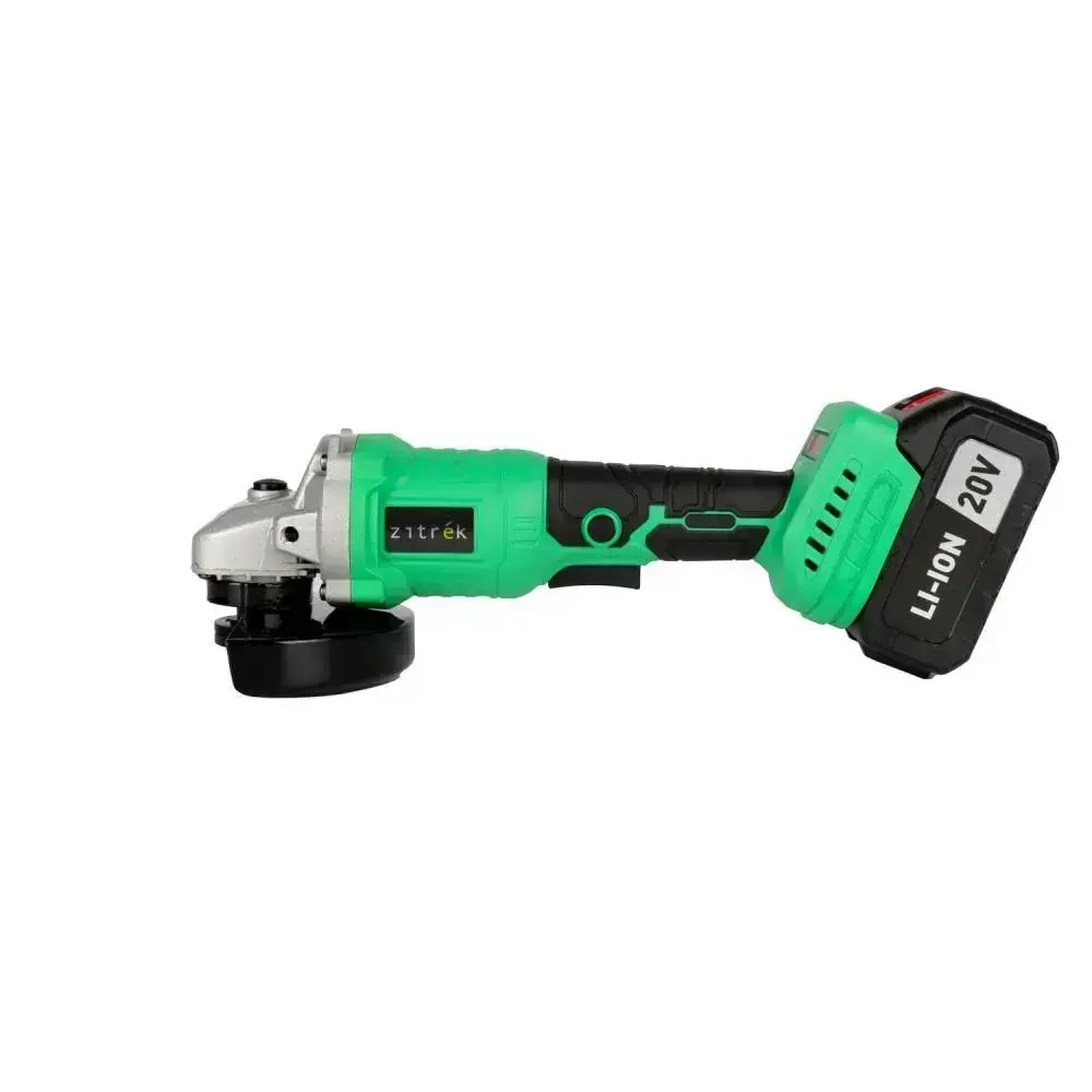 Болгарка аккумуляторная Zitrek ZKAG20-125 PRO (20 В, 2 АКБ 4Ач и З/У, 8000 об/мин, d диска 125 мм, кейс) УШМ / шлифмашина