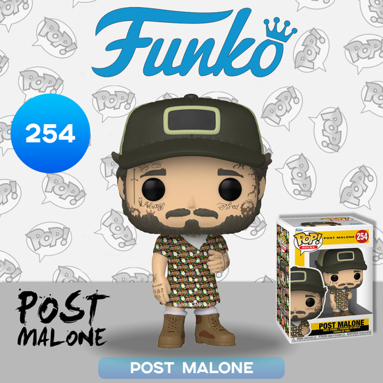 Фигурка Funko POP! Rocks Post Malone Post Malone Sundress (254) 59799 / Фигурка в виде американского рэпера Пост Малон