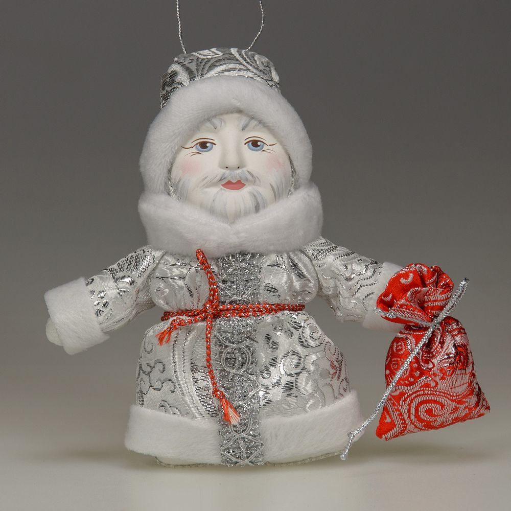 Ёлочная игрушка Дед Мороз с аксессуаром