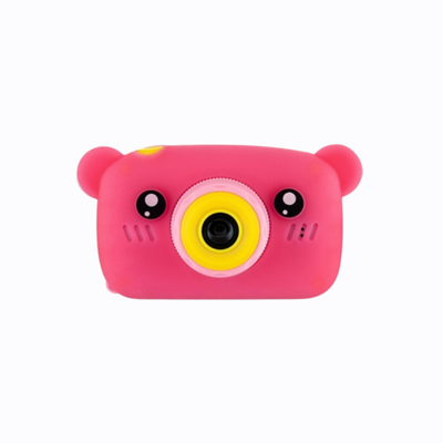 Детский фотоаппарат CHILDRENS FUN CAMERA Розовый медвежонок, Детская камера, Игрушечные камеры