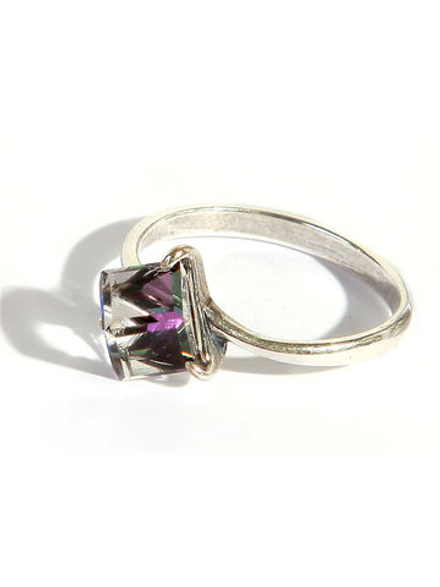 "Кубик" кольцо в серебряном стиле из коллекции "Леди" от Jenavi
