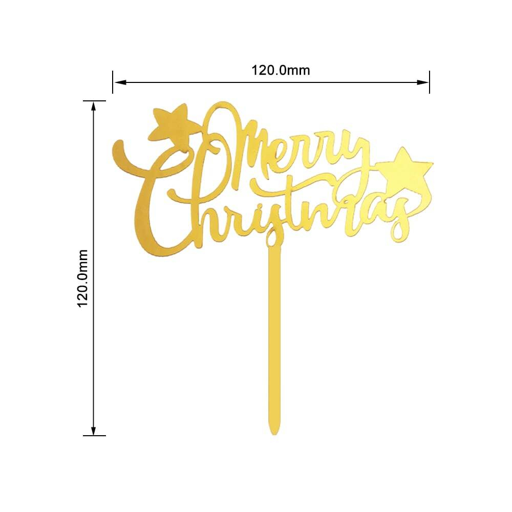 Топперы "Merry Christmas", 1шт