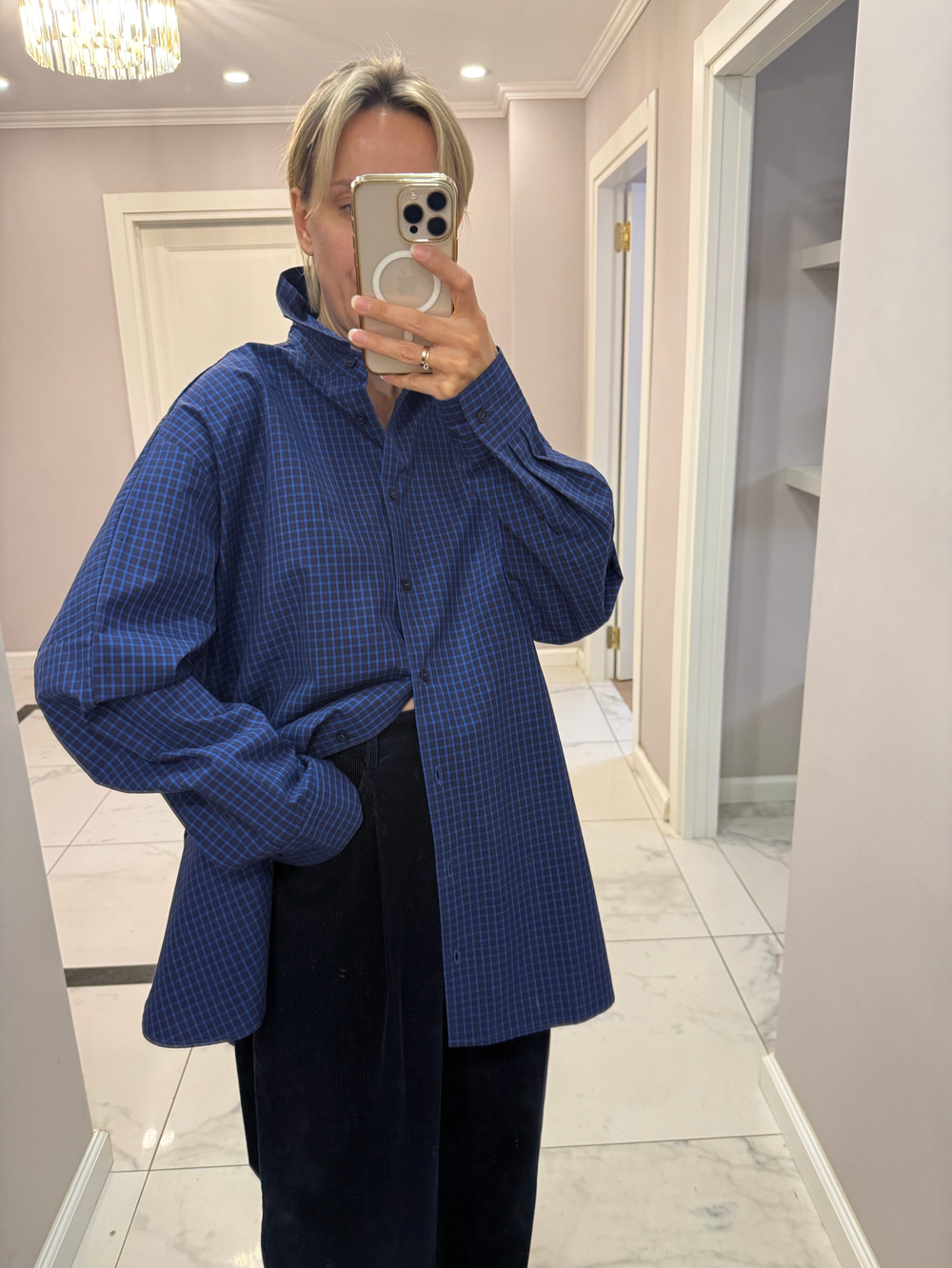 Рубашка в клетку LEO