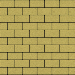 Тротуарная плитка ПРЯМОУГОЛЬНИК 200x100 мм - Стандарт Желтый