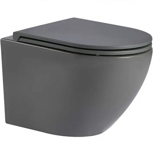 Унитаз WeltWasser Merzbach 043 MT-GR 10000009941 подвесной Серый матовый с сиденьем Микролифт