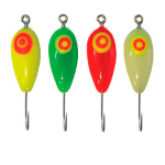 Мормышки фосфорные  №13-L "Капля 3Ф с ушком" 80шт