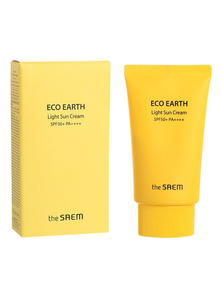 The Saem Солнцезащитный крем Eco Earth Light Sun Cream SPF 50+, 50г