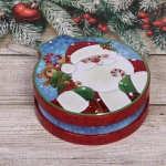 Банка жестяная 200мл 11,2*12,2*4см «Дедушка Мороз» двухсторонняя