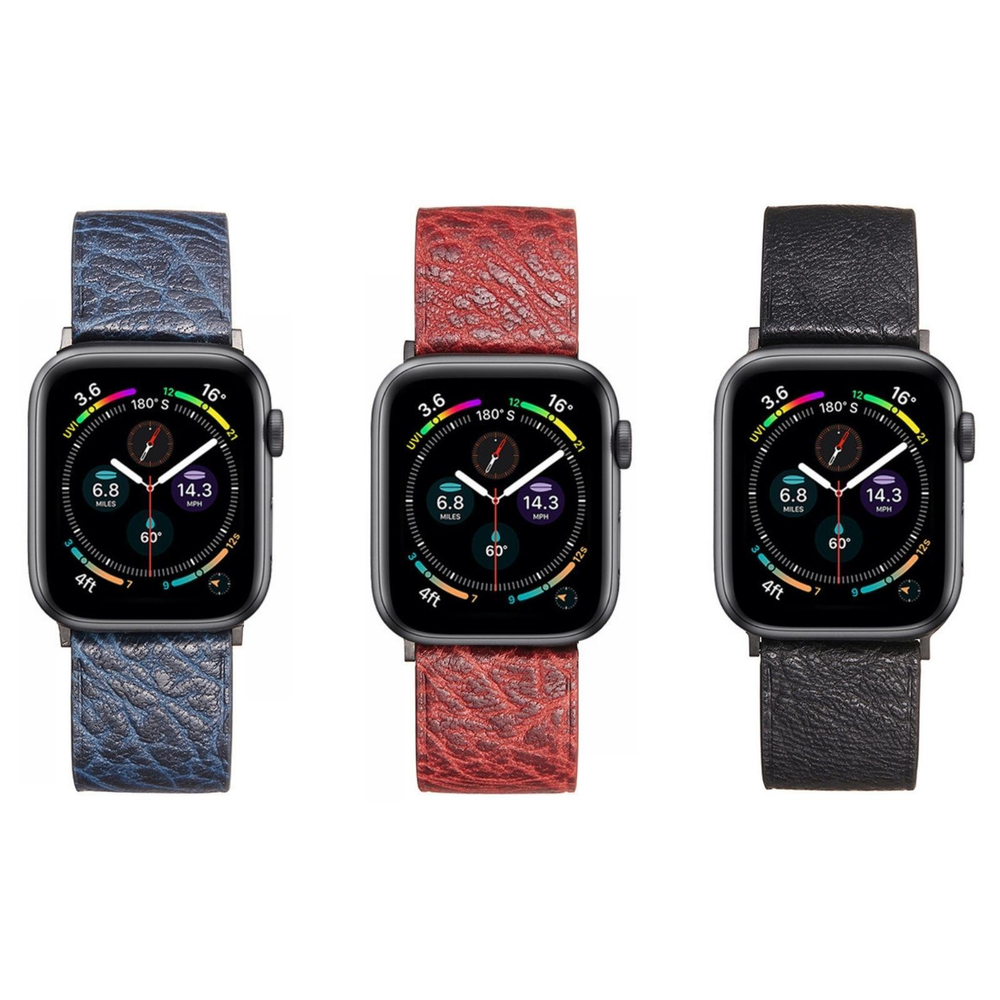 Ремешок для Apple Watch фактурная кожа. 42/44/45mm