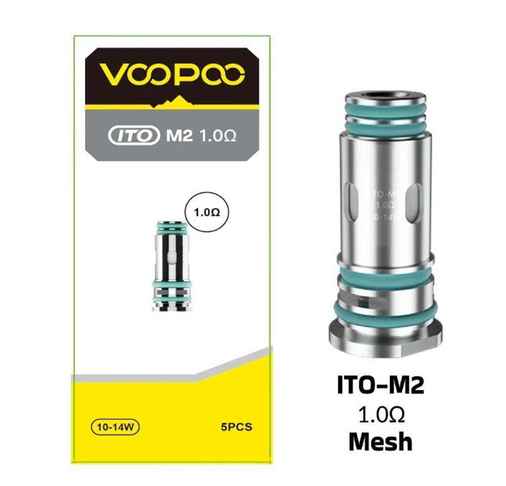 Испарители Voopoo ITO-М2 1.0 Ohm УПАКОВКА  (5шт/уп)