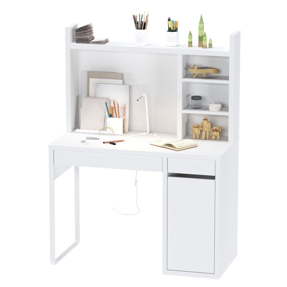 Надстройка для стола письменного КОМПИ, 105х17х65, белый