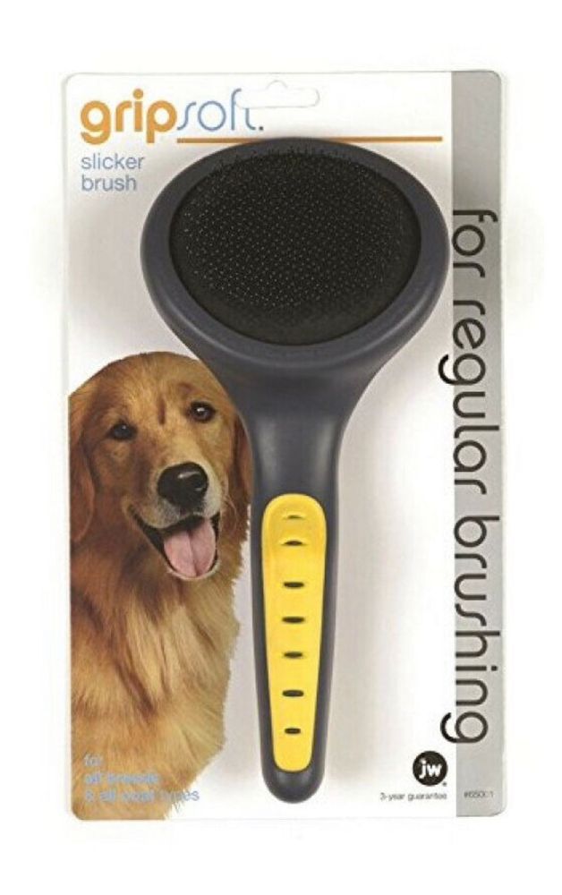 Щетка-пуходерка J.W. Grip Soft Slicker Brush для собак большая