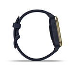 Смарт-часы Garmin Venu Sq Music Edition темно-синий с золотистым алюминиевым безелем 010-02426-12