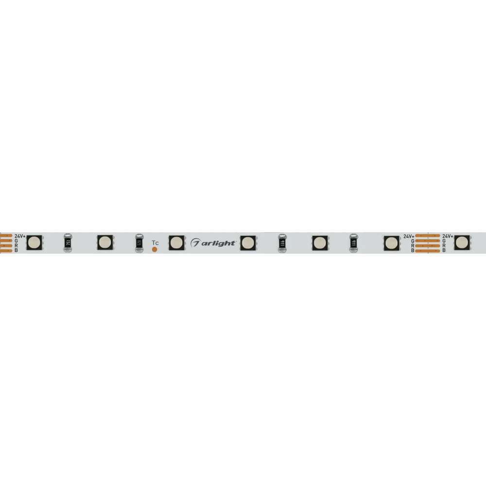 Светодиодная лента MINI-60-24V RGB 5mm (3535, 5m, LUX) (Arlight, 6 Вт/м, IP20) 025706