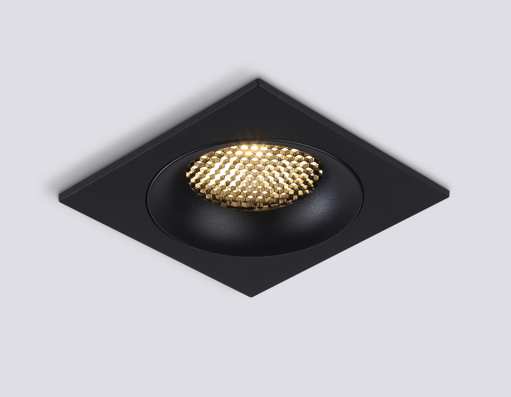 Светильник встраиваемый TN102729 BK черный GU5.3 92*92*23