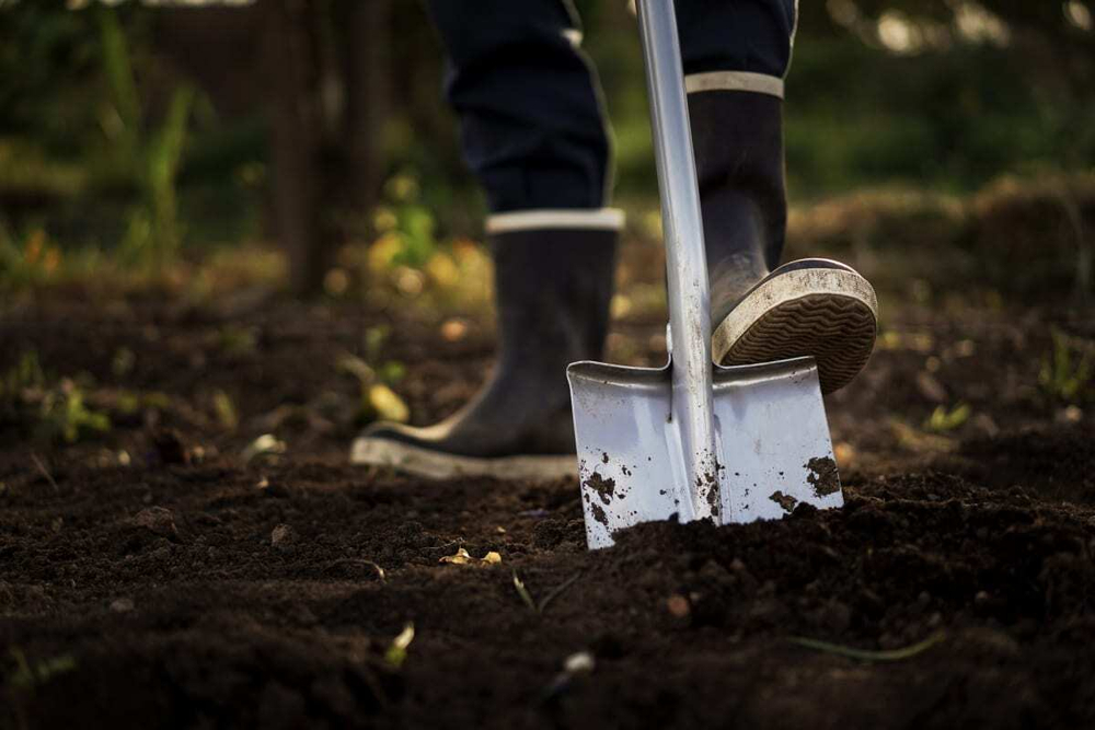 Телескопическая садовая лопата с закругленным лезвием Fiskars 105-125 см 1000620 (131310)