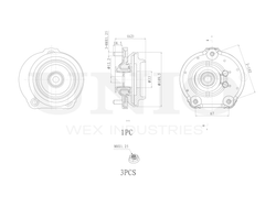 Опора амортизатора передняя левая UNIO RMP-13076