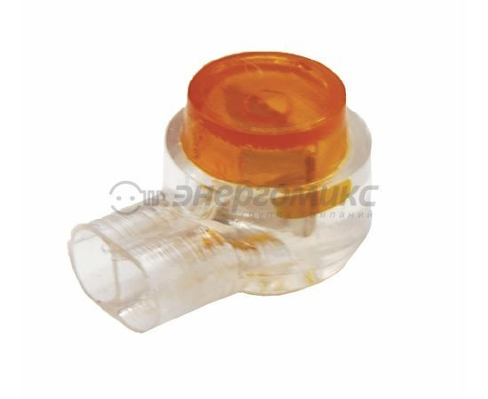 Клемма скотч-лок K1 на 2-провода 0.4-0.7мм Rexant 07-5401 электромонтажная самозажимная - 1шт. жёлтая