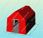 Надувной шатер "Алый" 5*3*3 м