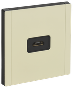 FORTE&PIANO Розетка HDMI FP840M металл серый сланец IEK