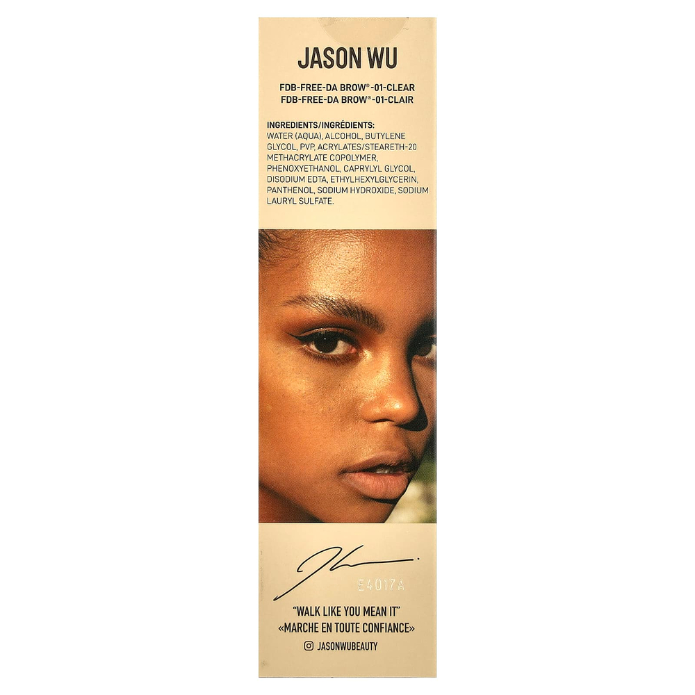Jason Wu, Free-Da Brow®, тушь для бровей, оттенок 01 прозрачный, 7,27 мл (0,24 жидк. унции)