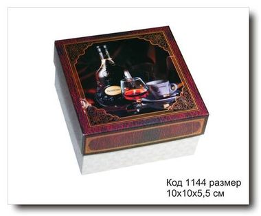 Коробка подарочная код 1144 размер 10х10х5.5 с