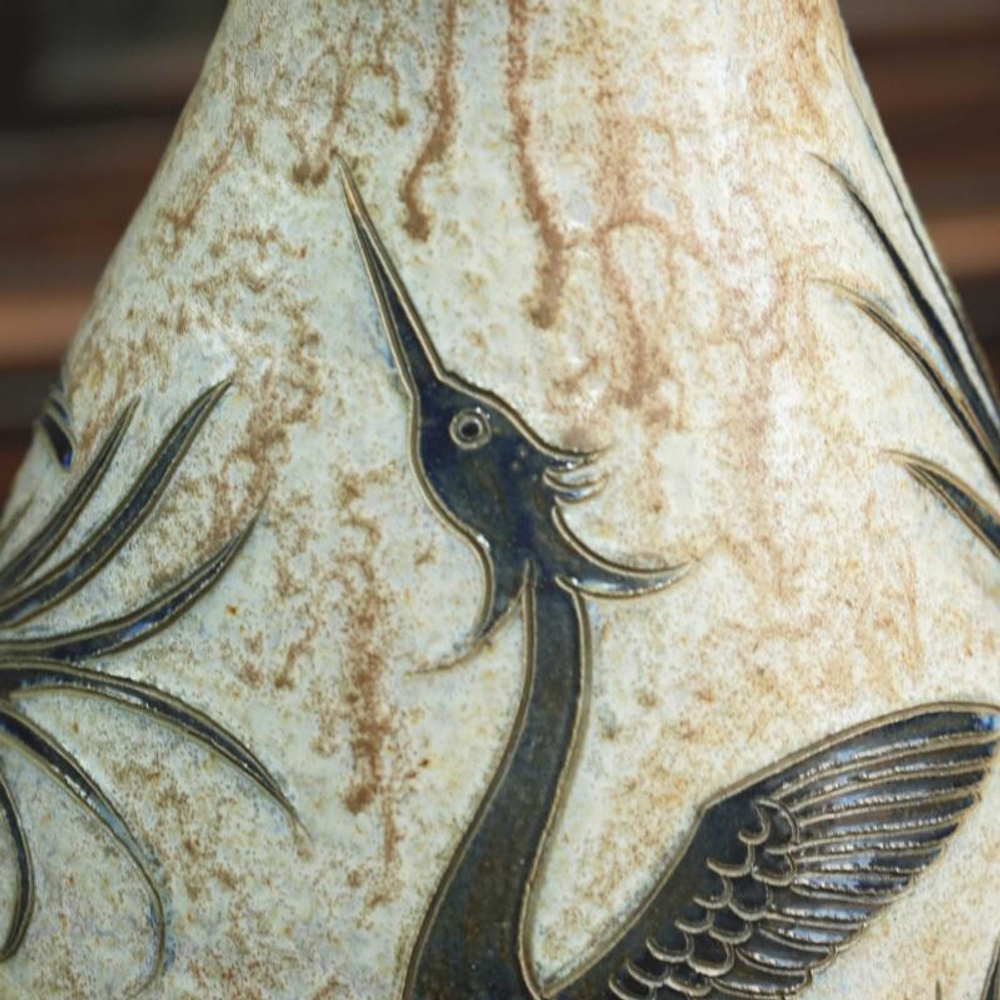 Авторская ваза с изображением птицы феникс