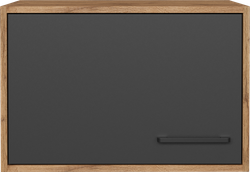 Шкаф-антресоль DIWO Кострома навесной 60x40х42 см, дуб вотан, антрацит, ручка черная