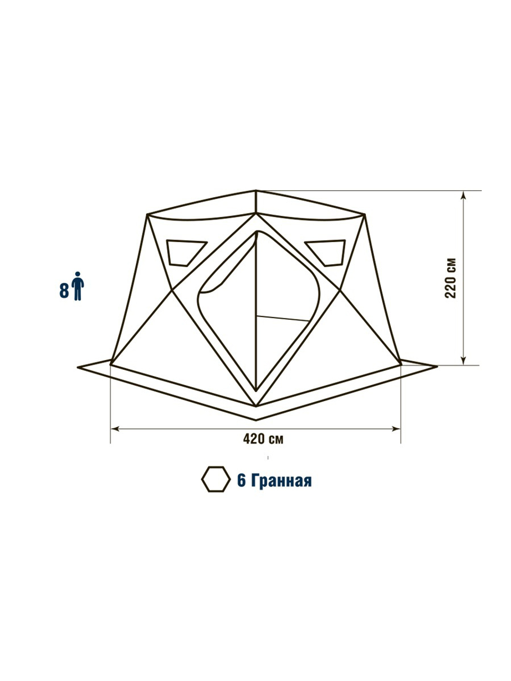 Палатка для зимней рыбалки HIGASHI Camo Yurta Pro DC