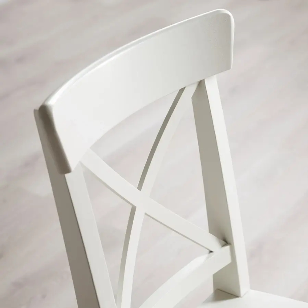 Стол и 4 стула - IKEA EKEDALEN/INGOLF/ЭКЕДАЛЕН/ИНГОЛЬФ ИКЕА, 120х180х80 см, белый