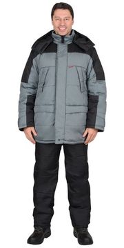 Куртка зимняя "Сириус-Европа" (с.серый/черный)