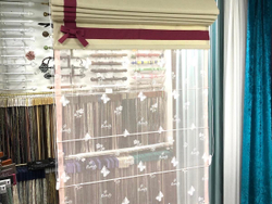 Римская штора День-Ночь из тканей Megara 6699 col 4 и 20 и El Desing 16881 col 14870