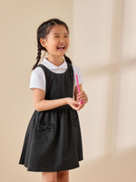 Сарафан школьный с карманами для девочки Next 975-008, Серый