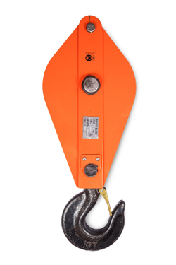 Блок монтажный однорольный с  крюком TOR H K1 4т с откидной щекой*