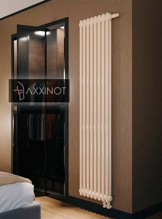 Axxinot Sentir 2140 - двухтрубный трубчатый радиатор высотой 1400 мм, нижнее подключение с термовентилем