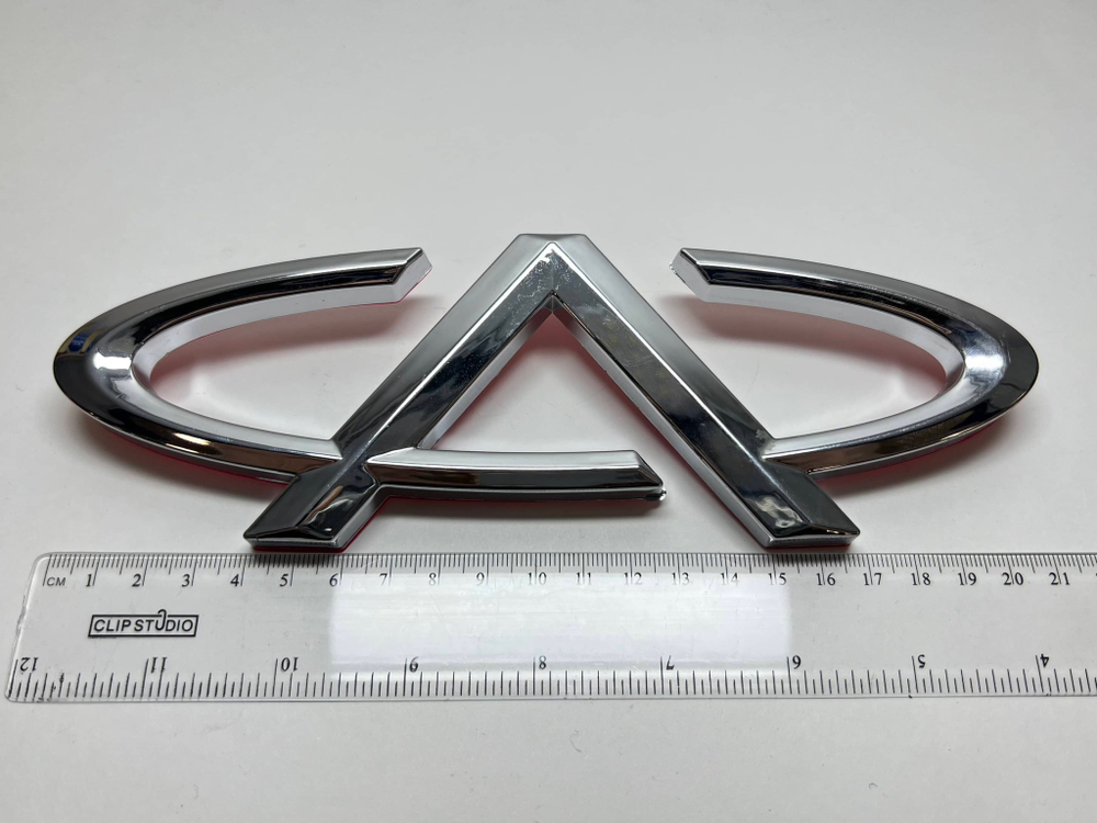Логотип (шильдик, надпись, эмблема) "Chery" 21см для крышки багажника / решетки радиатора / капота
