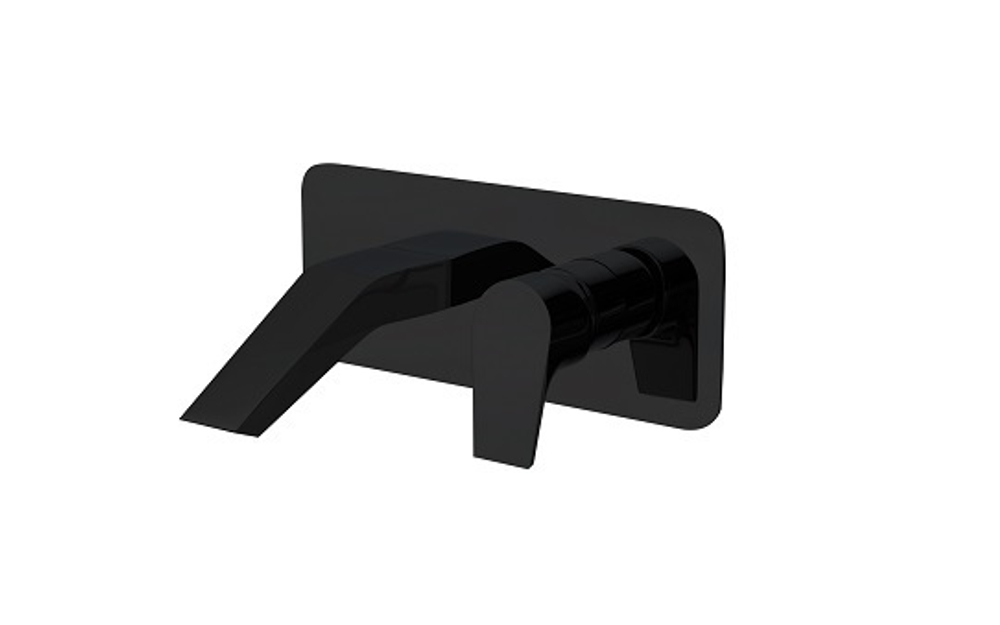 Встраиваемый смеситель для раковины с каскадным изливом URBAN CHIC 212001NM черный