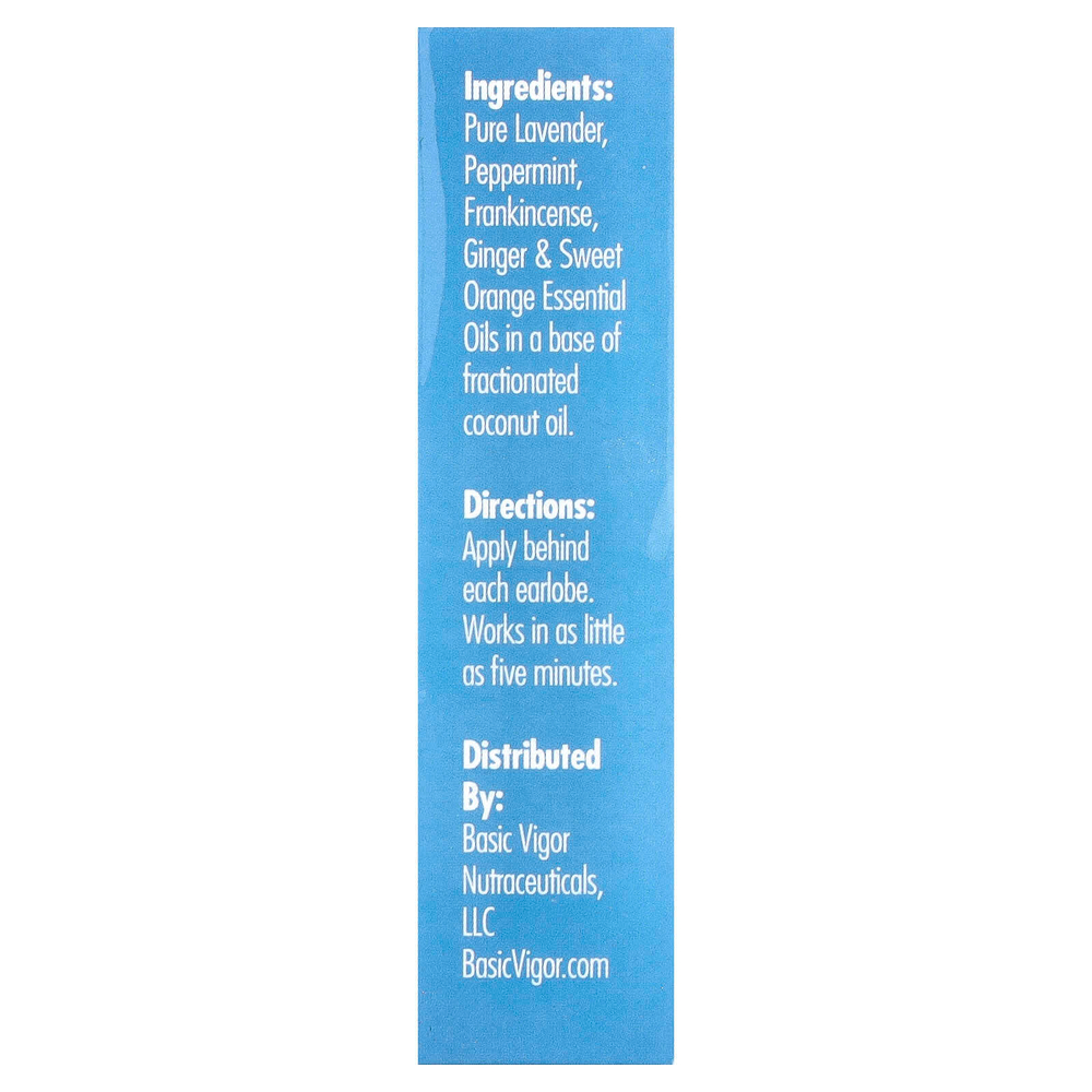 Basic Vigor, Vertigo Ease, шариковый аппликатор, 10 мл (0,33 унции)