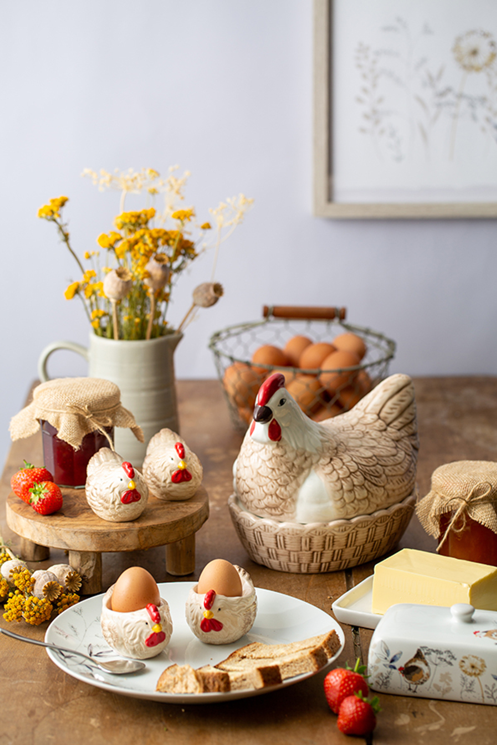 Подставка для яиц country hens
