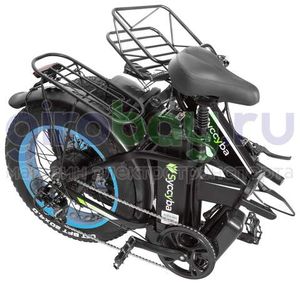 Электровелосипед Syccyba F10 Pro Dual 48V/23Ah (полный привод) - Синий обод фото №14