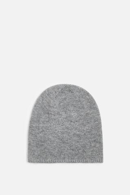 ZARA ШАПКА ИЗ ШЕРСТИ И КАШЕМИРА, СЕРЫЙ