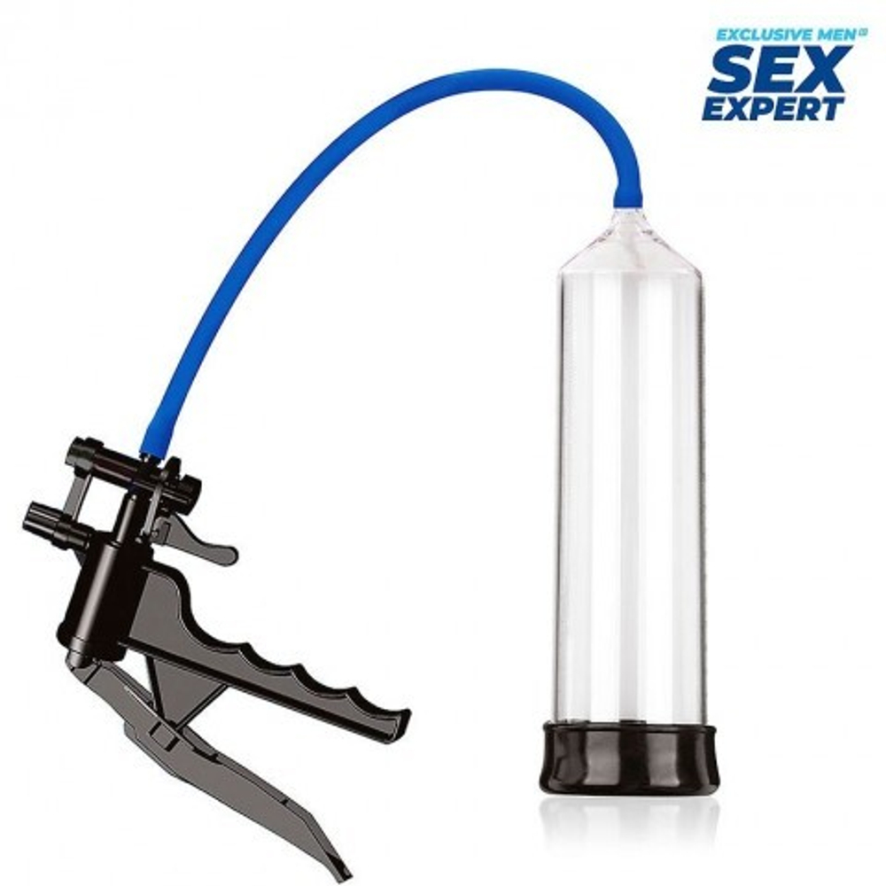 Вакуумная помпа с рычажным насосом Sex Expert (размер: L 200 мм, D 55 мм)