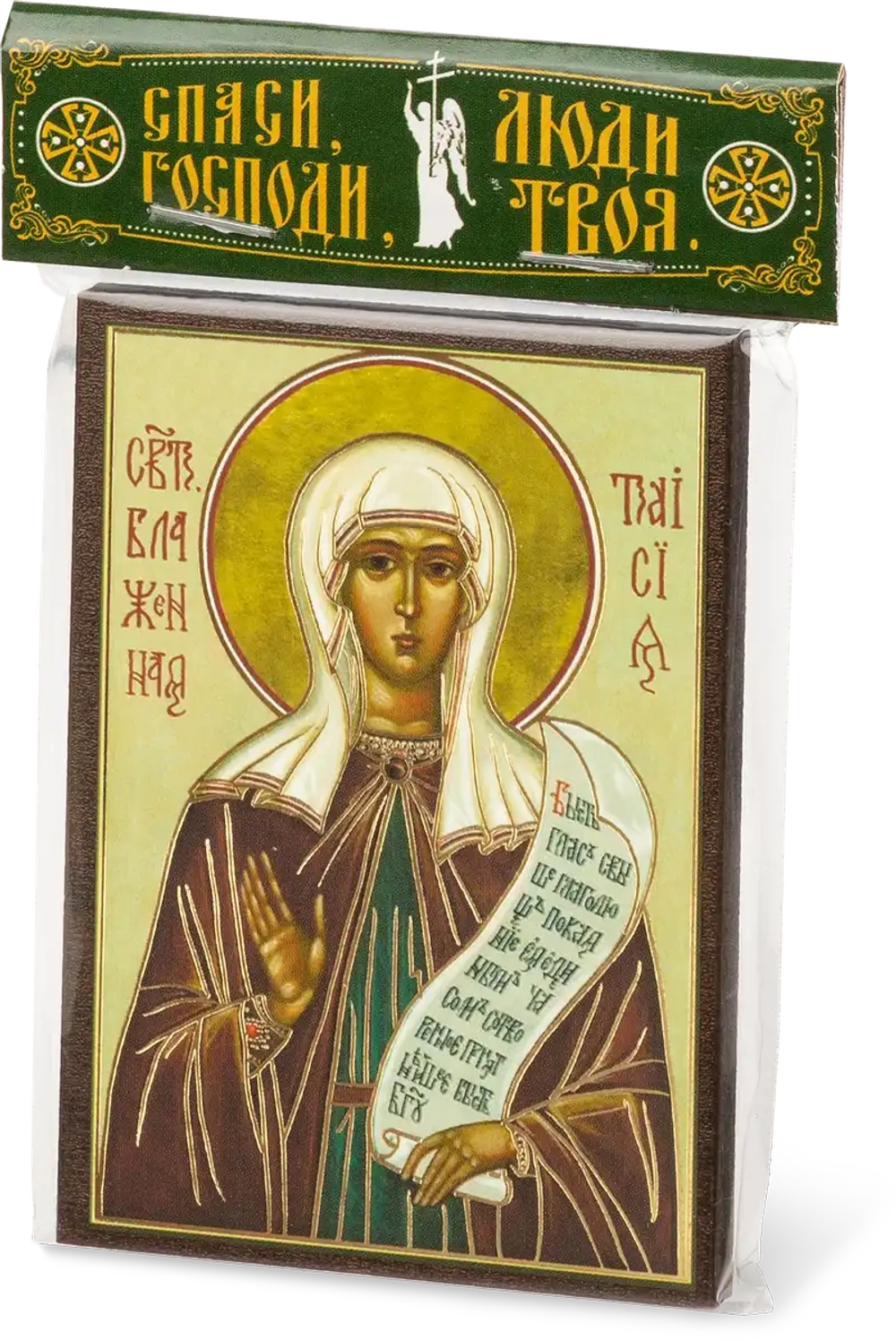 Икона "Таисия Египетская" 6х9 на МДФ-6