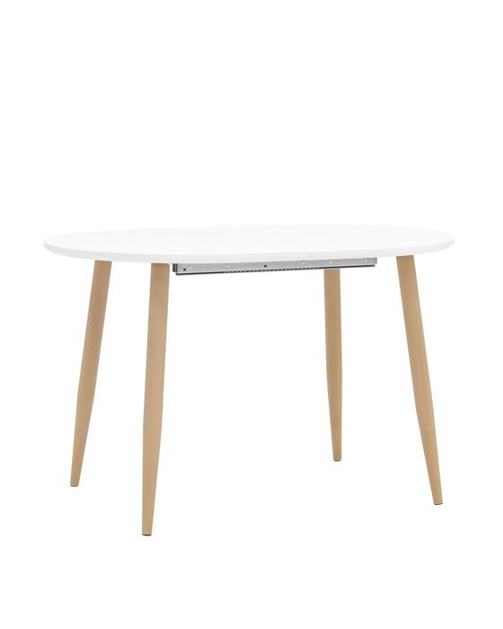 Стол обеденный Берген раскладной 120-180*80 белый Stool Group